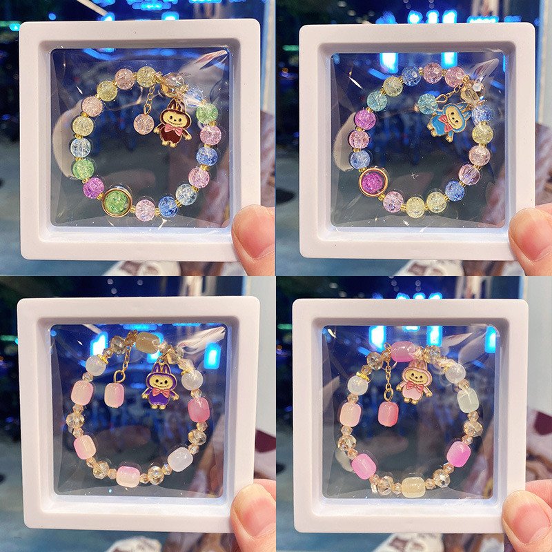 Cute Labub Crystal Single Beaded Bracelet (Random Selection)