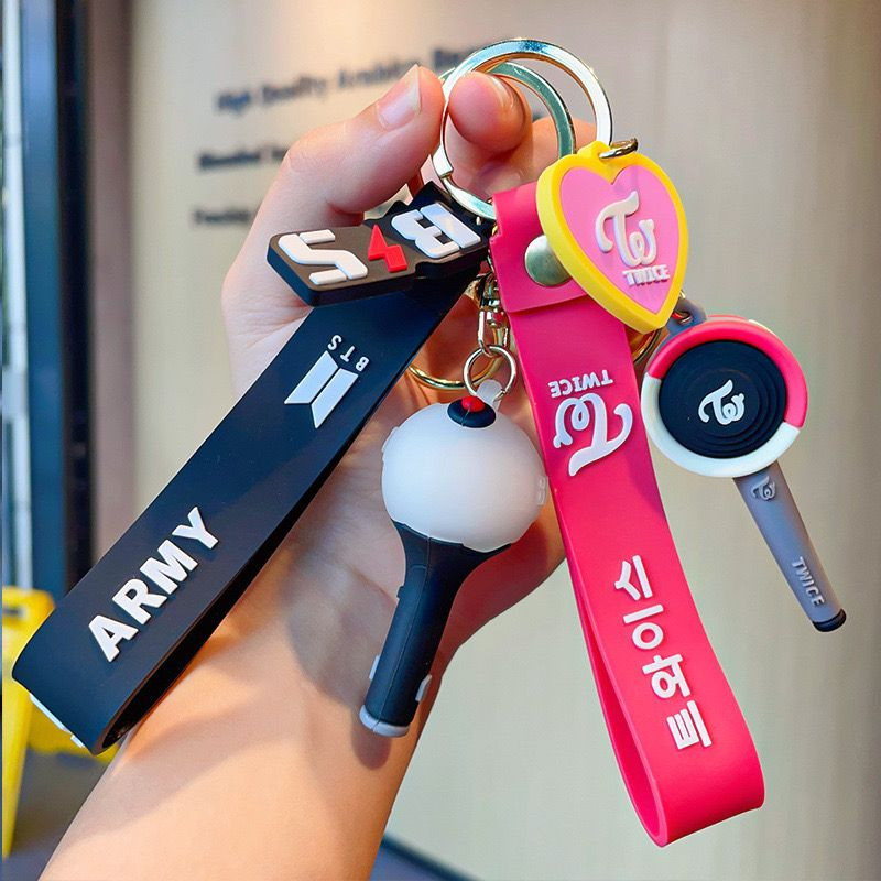K-POP Band 3D Rubber Key Chain Ring