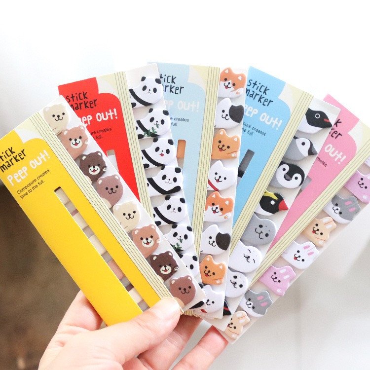 8Pcs/Set Animal Mini Sticky Notes/ Stick Marker