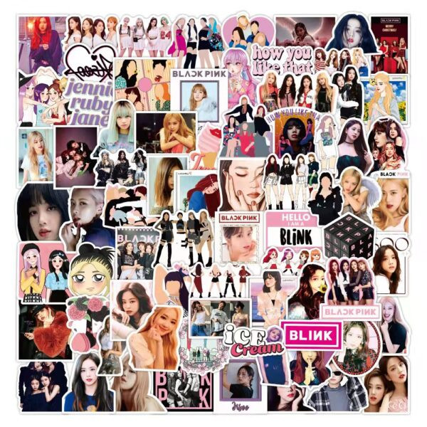 K-POP Girls Group BLACKPINK 100Pcs/Set Creative Stickers