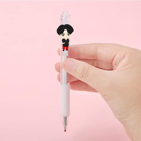 BTS Mic Drop TinyTan Cartoon Character Ball Pen (White Version)