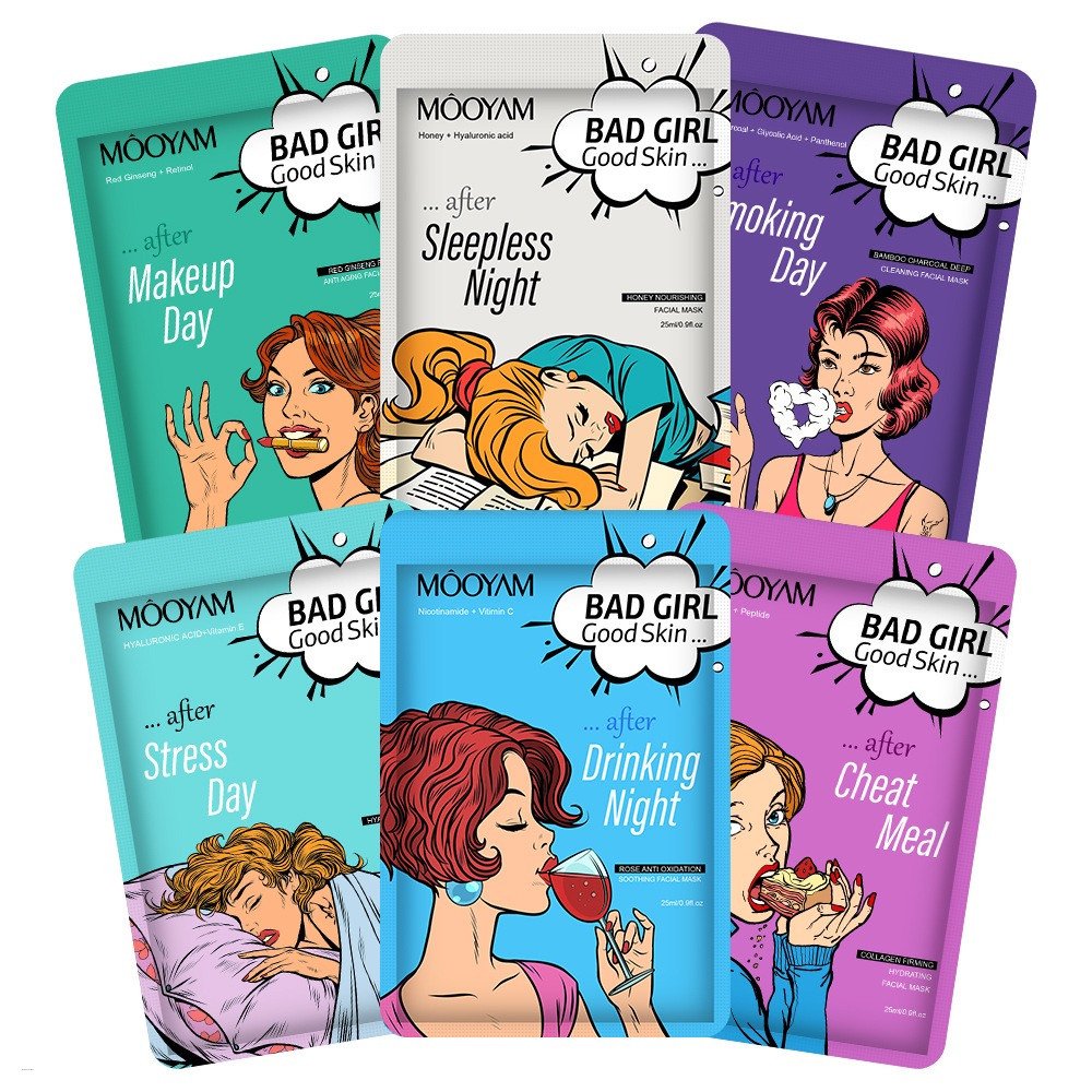 MOOYAM BAD GIRL Good Skin Niacinamide Moisturizing Sheet Mask