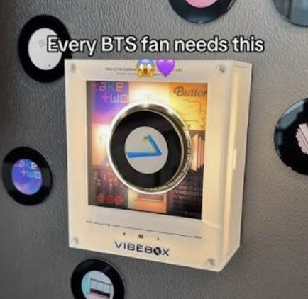 BTS NFC Sensor Night Light Fridger Magnet Music Box