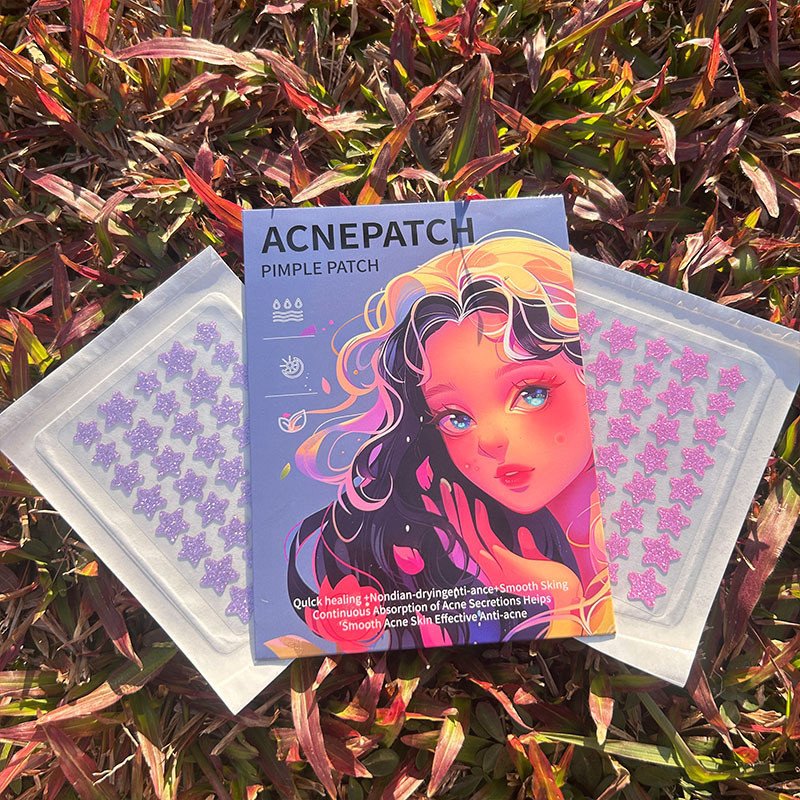 2 Page Sparkling Glitter Sequin Star Hydrogel Acne Patch