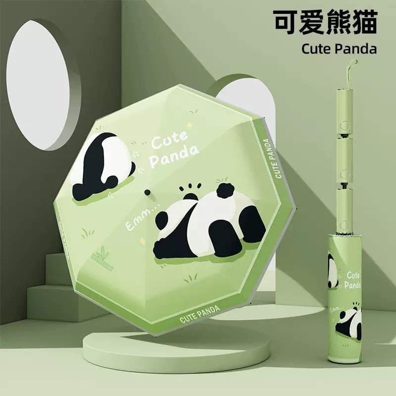 Cute Cartoon Printed Rain & UV Protected Umbrella