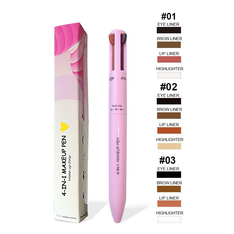 4 in 1 Waterproof Eyebrow Pencil