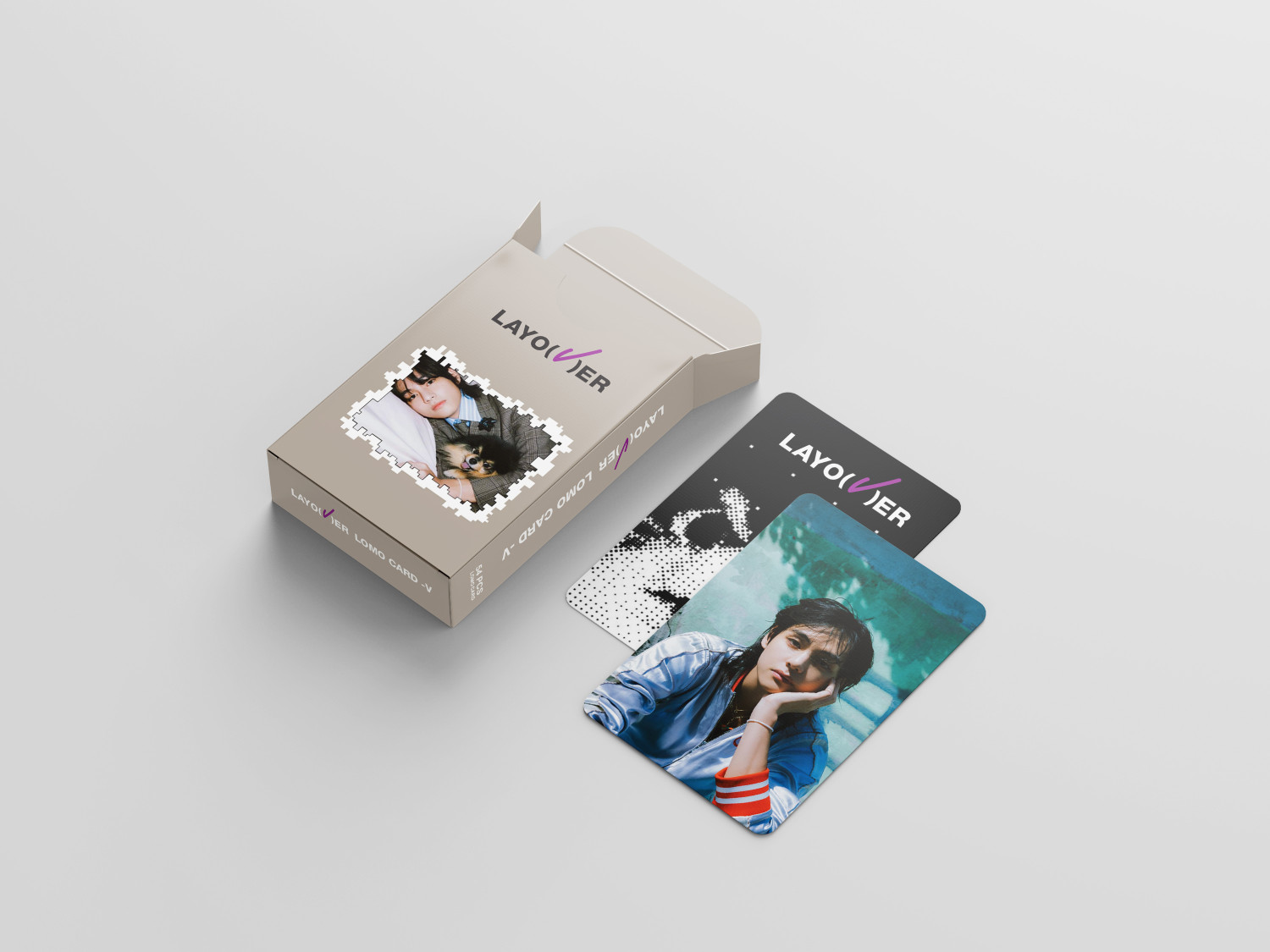 54Pcs/Box BTS-Kim Taehyung/V Layover Photo Concept Photocard/Lomocard