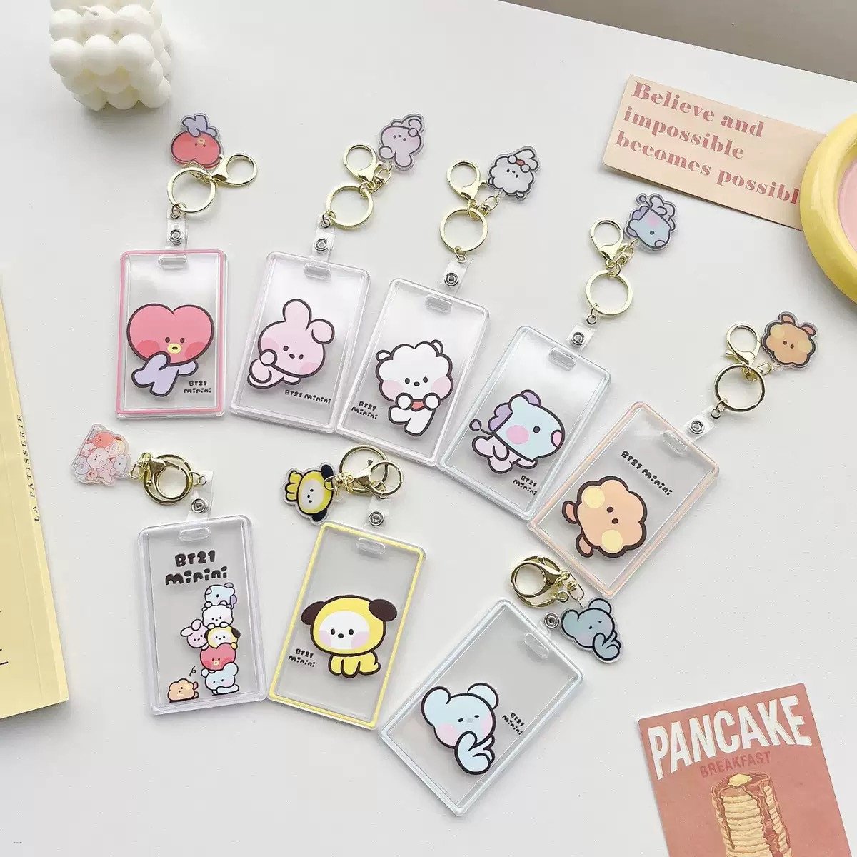 BT21 Transparent Acrylic ID Card Holder