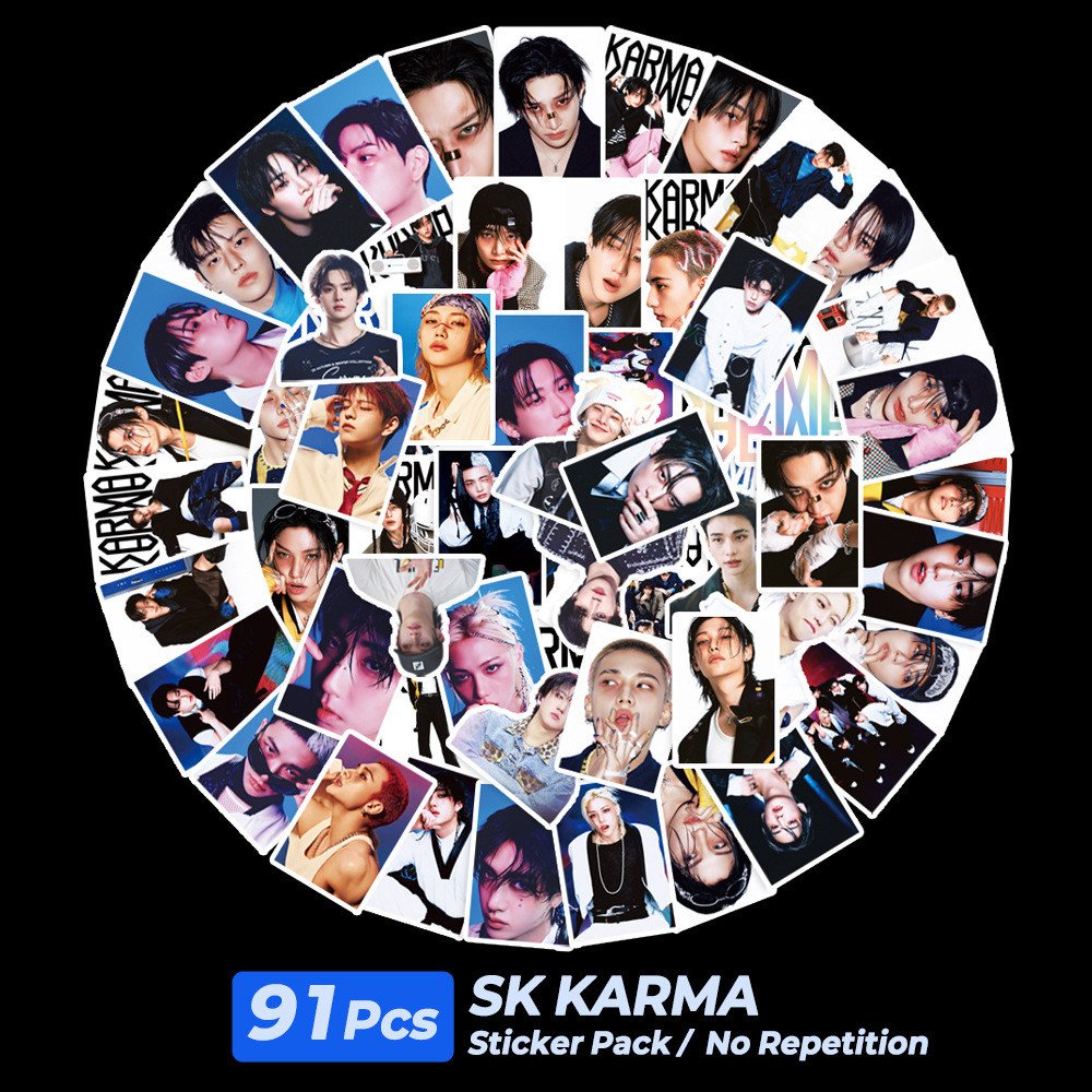 91Pcs/Pack STRAYKIDS KARMA Decorative Stickers