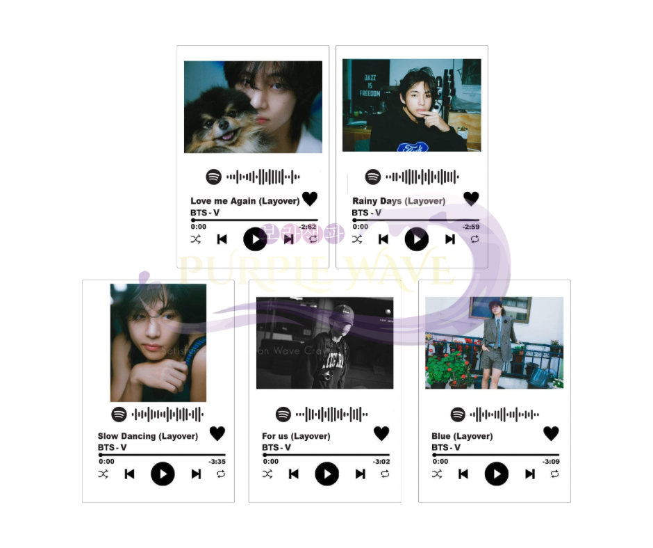 BTS-V Layover Album Concept Music Acrylic Keychain