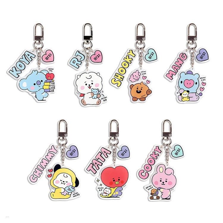 BT21 Acrylic Keychain Backpack Charm