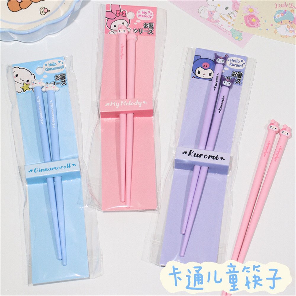 1 Pair Kawaii Sanrio Fiber Chopsticks