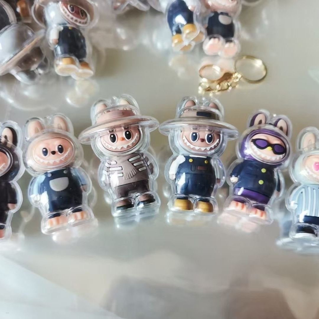 Labubu Premium Acrylic Cloth Pendant Keychain