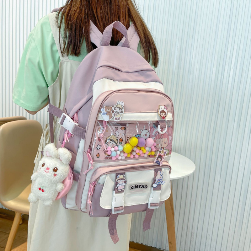Korean Multi-Pocket Kawaii Backpack