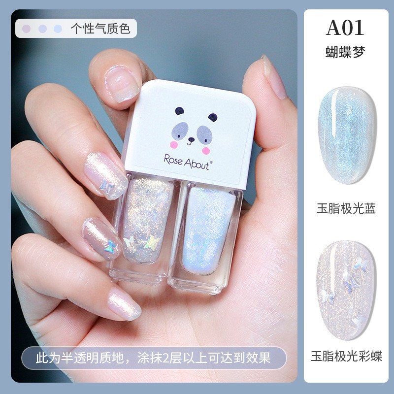Water-Based Glossy Frosted Glitter Long-Lasting Nail Polish