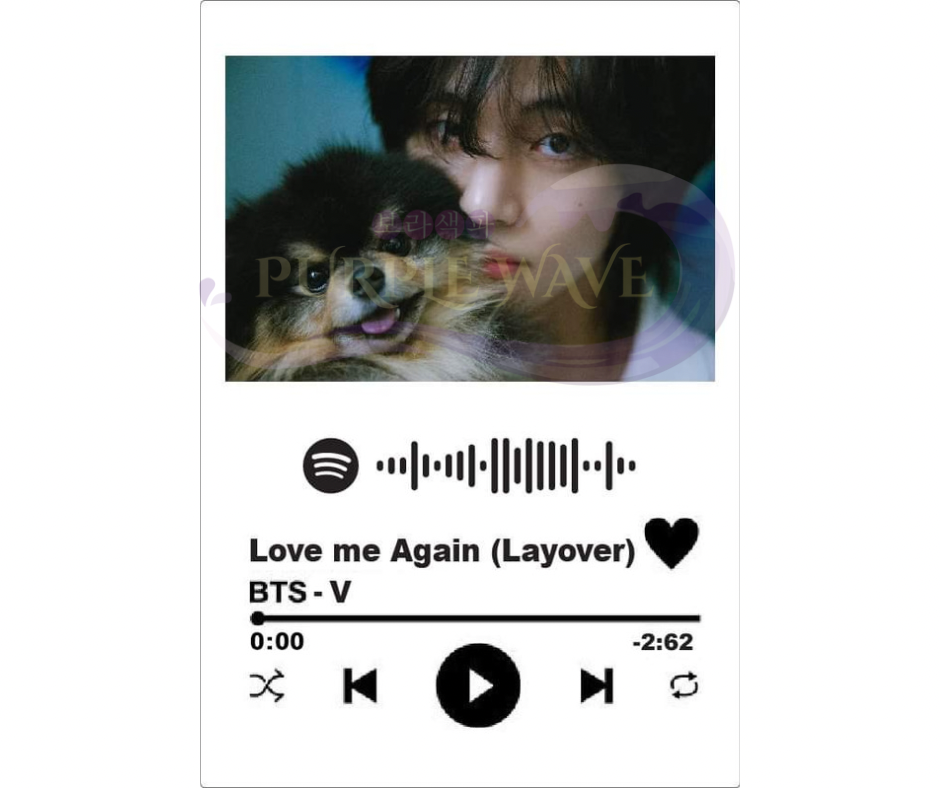 BTS-V Layover Album Concept Music Acrylic Keychain