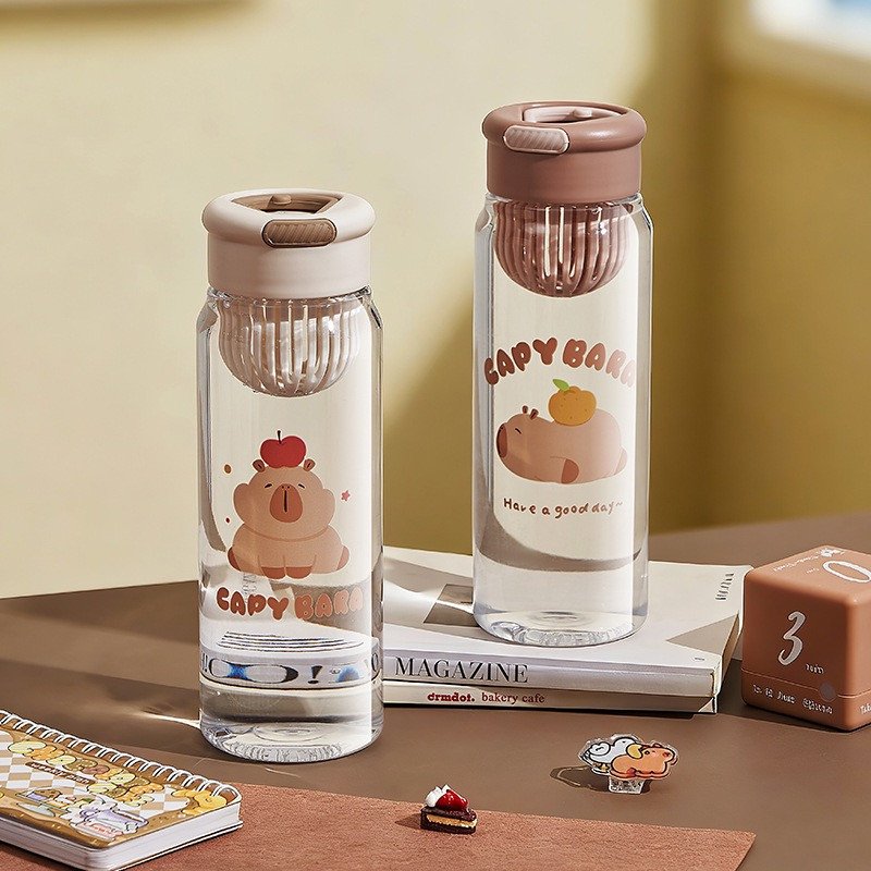 Cute Animal Portable Detox Strainer Water Bottle 900ml