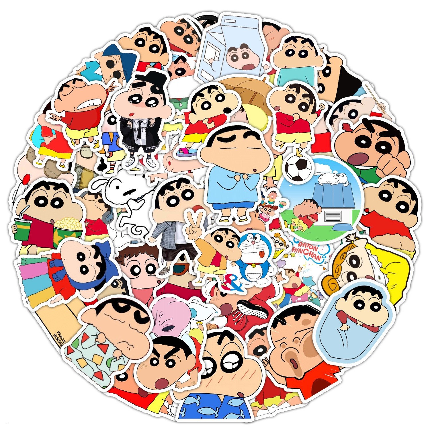 50Pcs/Pack Caryon Shin-Chan Stickers