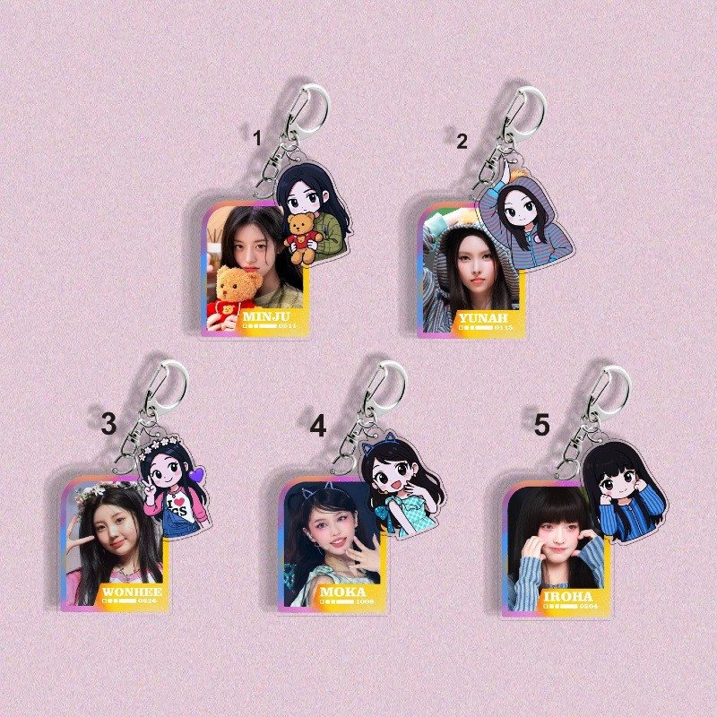 ILLIT Peripheral Photo Acrylic Keychain