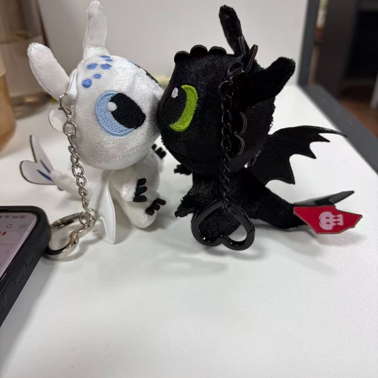 Toothless The Dragon Kissing Plush Keychain