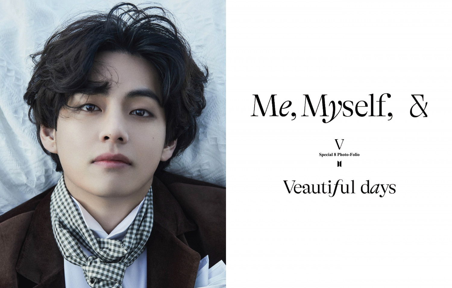 8Pcs/Set  BTS-V  Special 8 Photo-Folio Me, Myself, and V 'Veautiful Days' Concept Mini Concert Poster