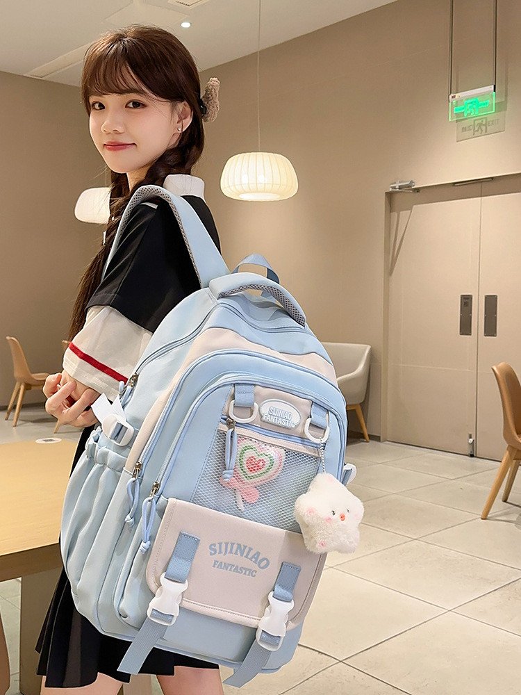 Cute Classic Large Capacity Student Nylon Backpack