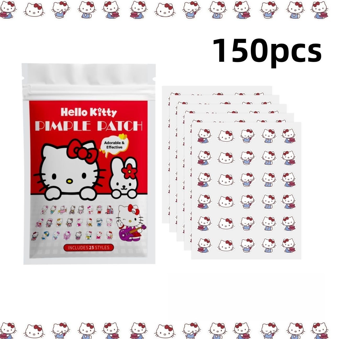 150Pcs/Pack Hello Kitty Pimple Patch