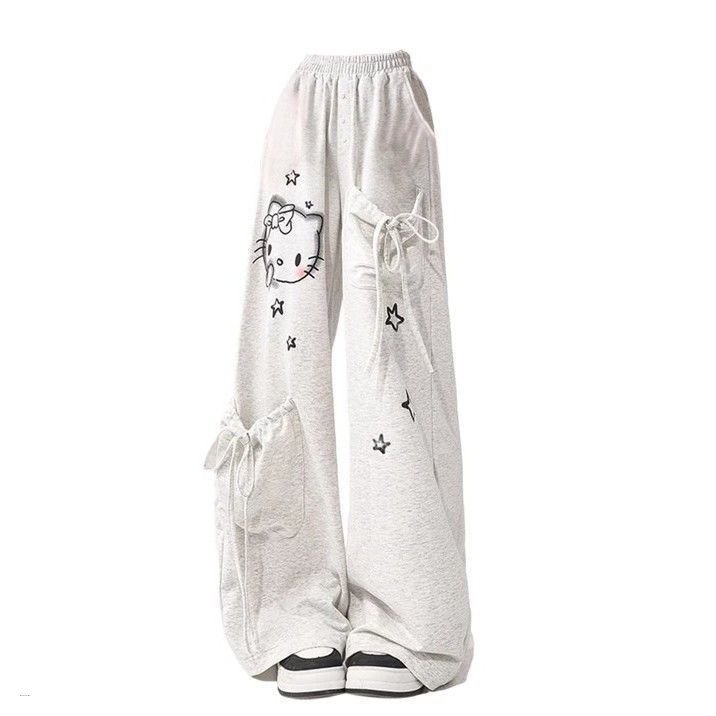 Kawaii Hello Kitty Thickened Sweatpants Trousers