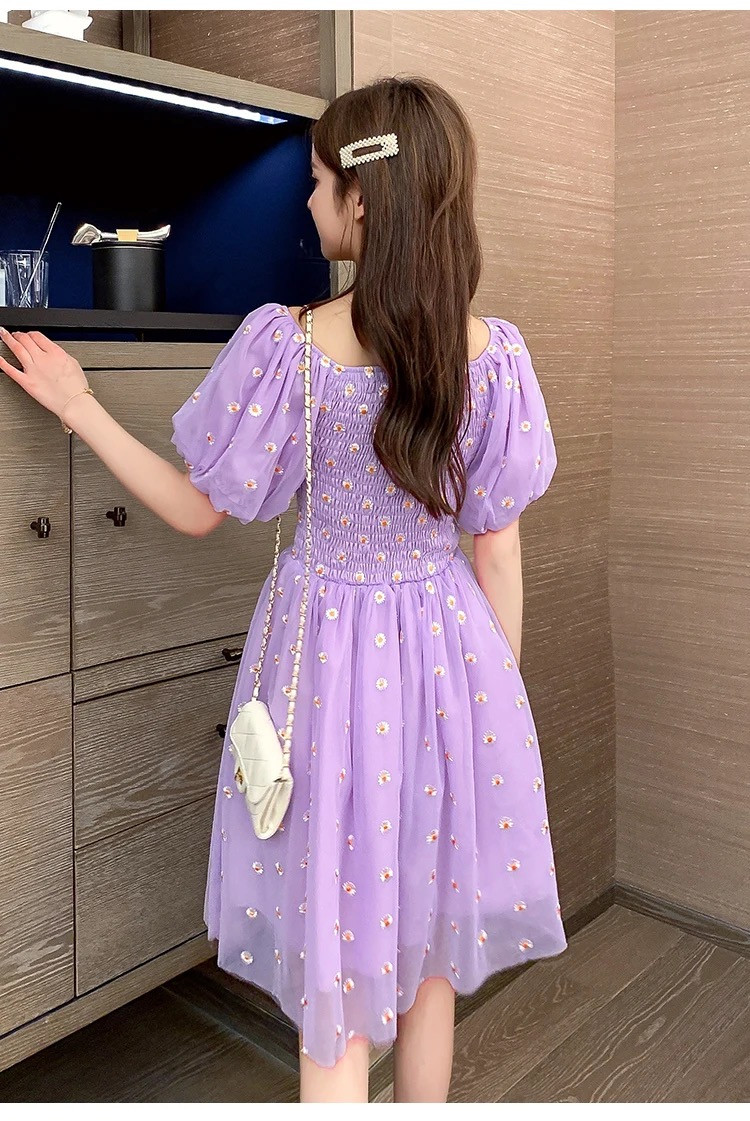 Amazon.com: Gothic Dress Summer Korean Style Fairy Mesh Puff Sleeve Dress  Vintage Dresses (Color : Black, Size : Medium) : 服裝，鞋子和珠寶