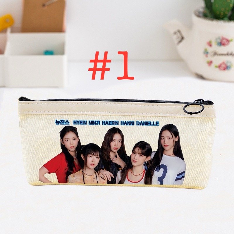 NewJeans Canvas Pencil Pouch Bag