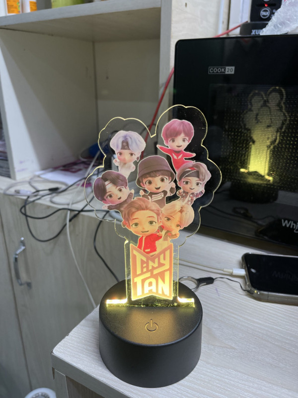 K-POP BTS TinyTan Cartoon Design Smart LED Stand