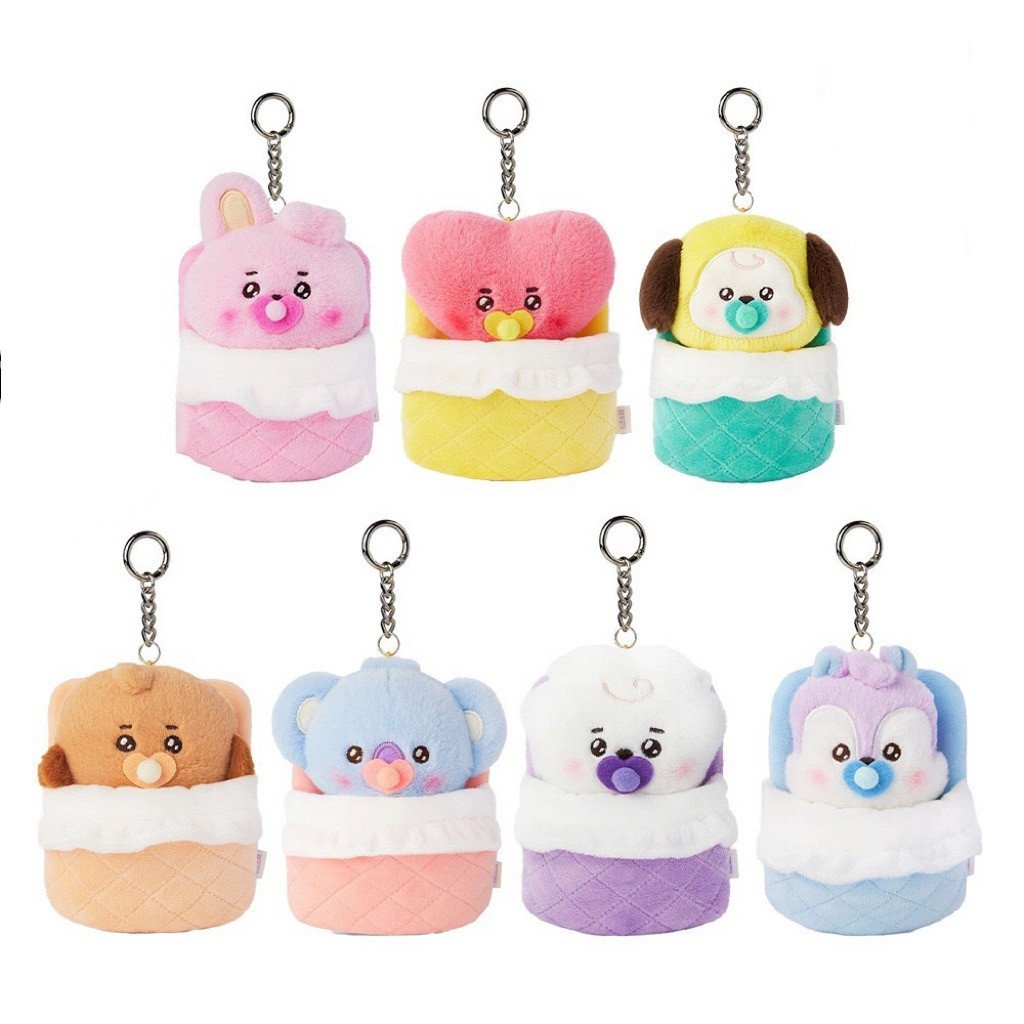 BT21 Baby Plush Sleeping bag Series Keychain