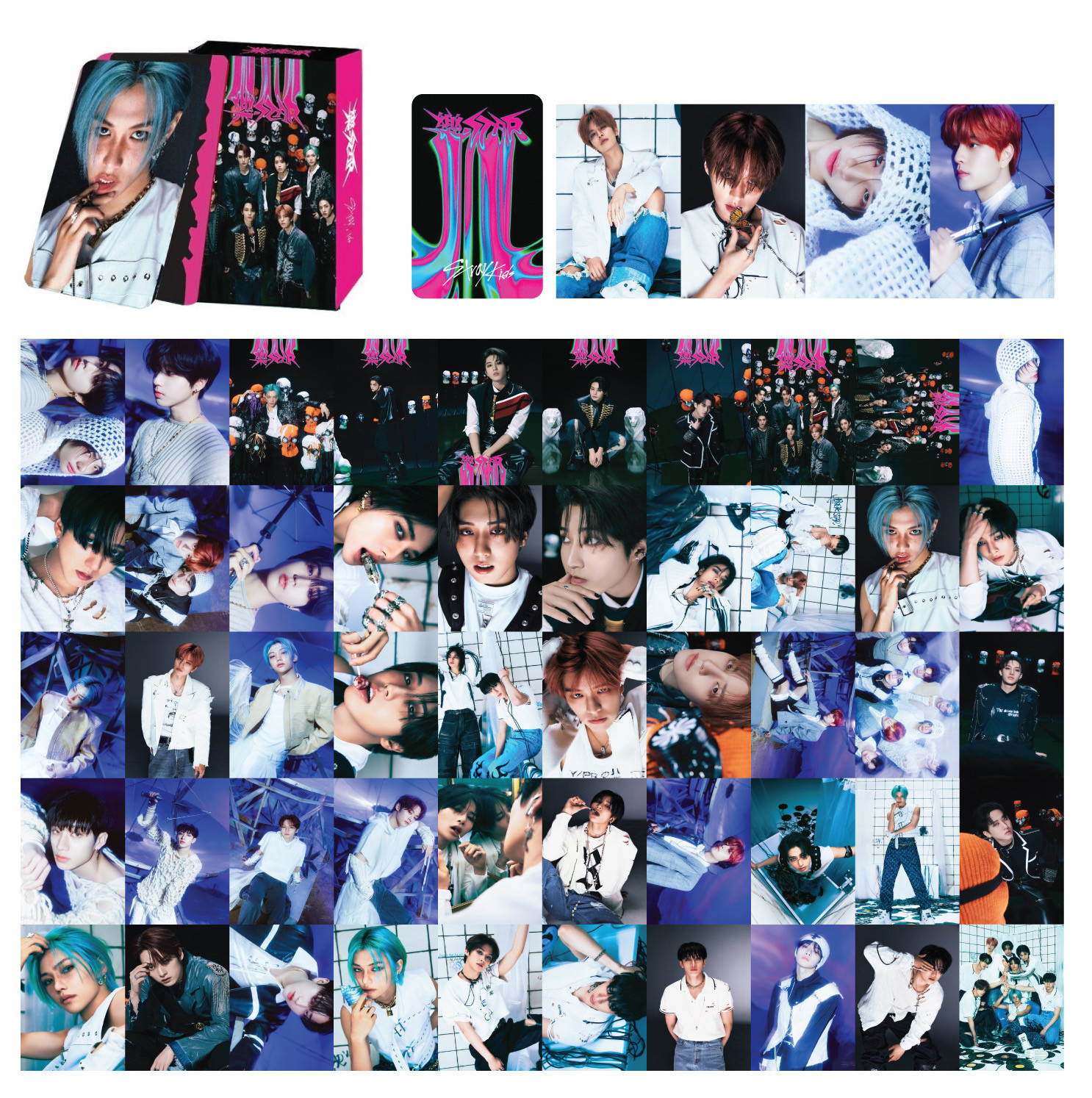 54Pcs/Set StrayKids 樂-STAR ROCK-STAR Album Concept Photocard/Lomocard