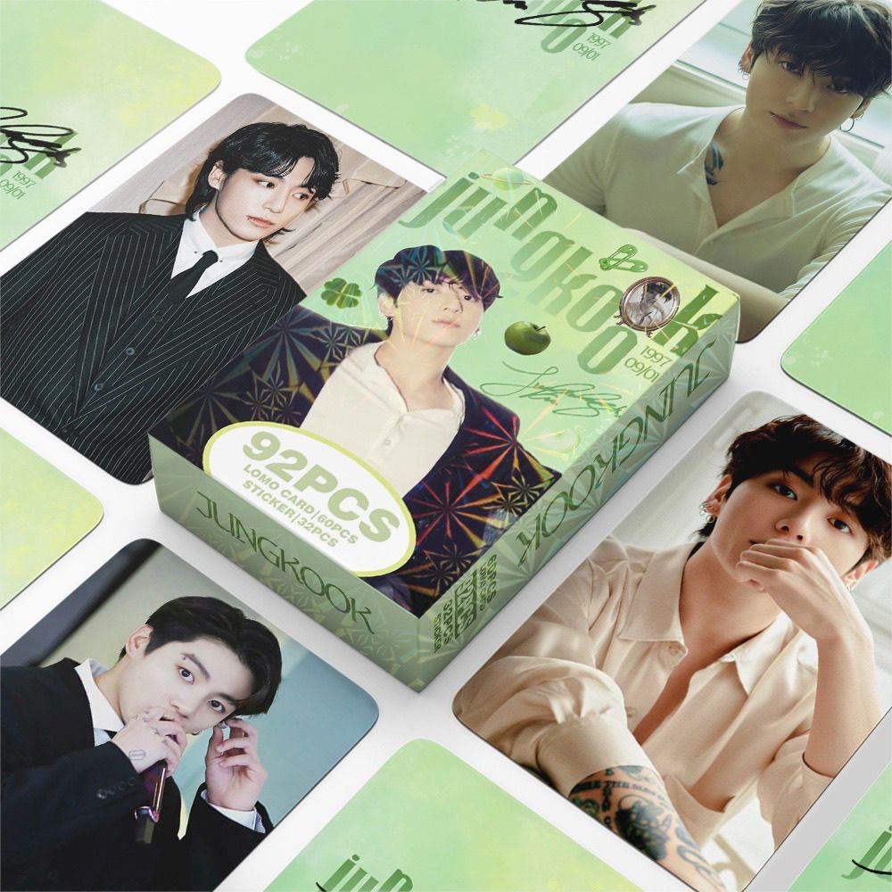 92Pcs/Box BTS Jungkook Laser Lomocards