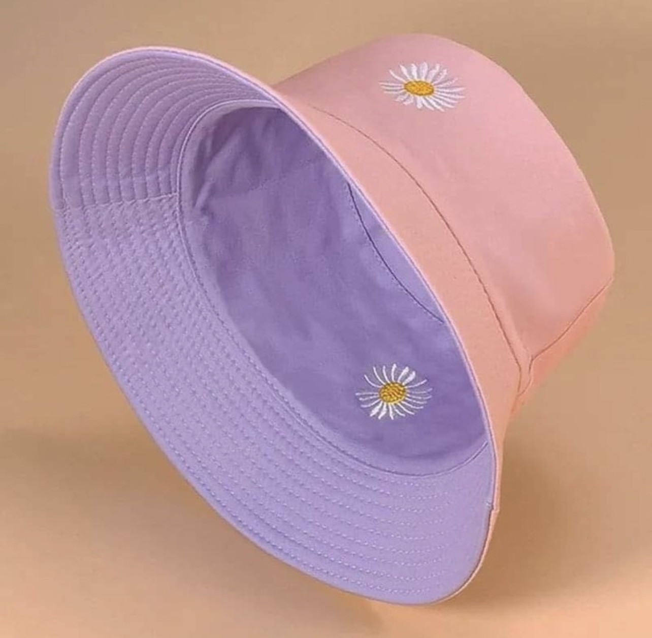 Korean Fashion Peaceminusone Flower Printed Both Side Designed Bucket hat