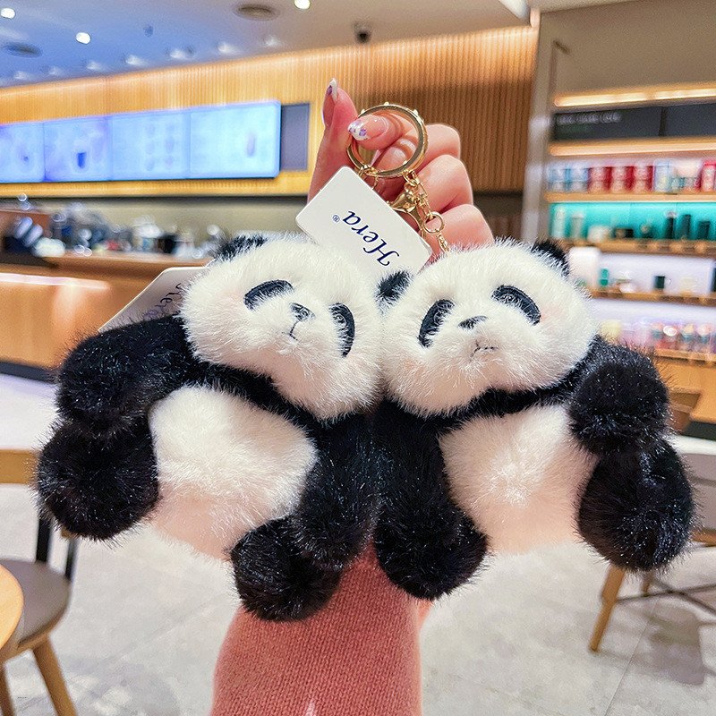 Cute Panda Plush Doll Premium Keychain