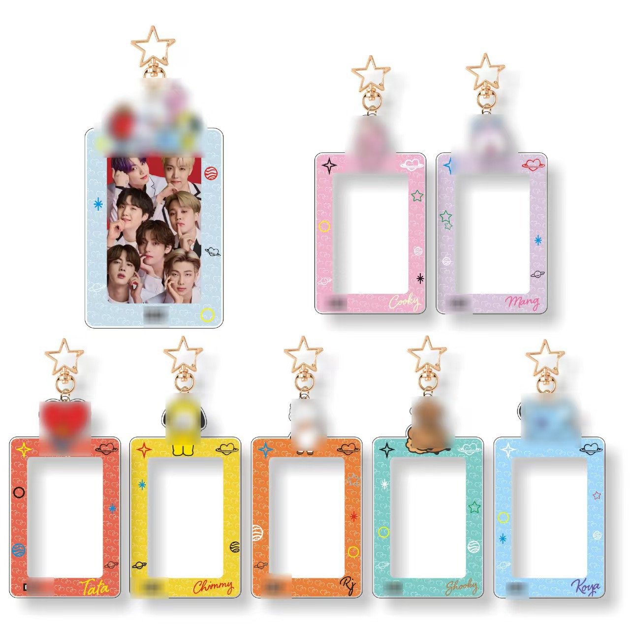 BT21 Star Periphery Acrylic ID Card Holder