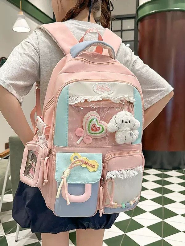 Cute Kawaii Multi Pocket Large Capacity Backpack