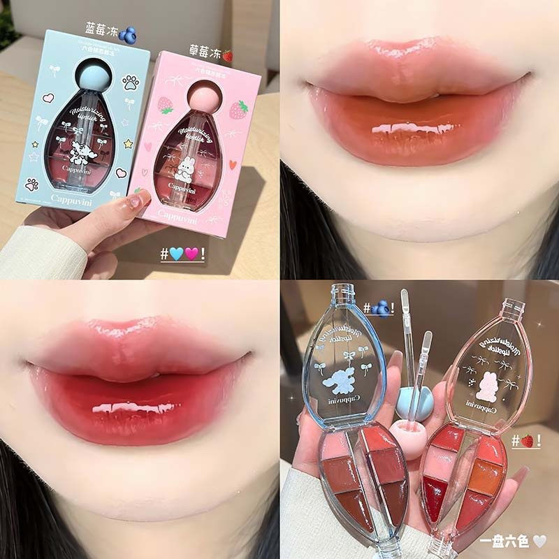 CAPPUVINI 6-Color Lip Plump Palette