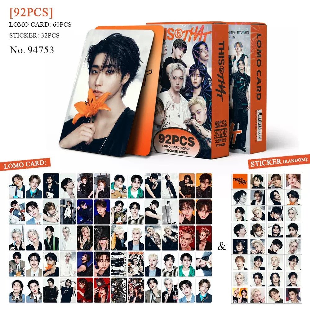 92Pcs/Box STRAYKIDS This&That Photocard/Lomocard