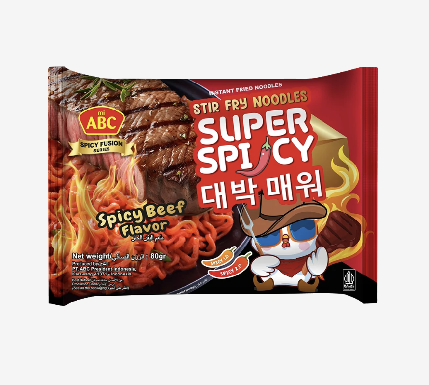 ABC Instant Noodle (Fried/Mie Goreng) Spicy Beef 80g