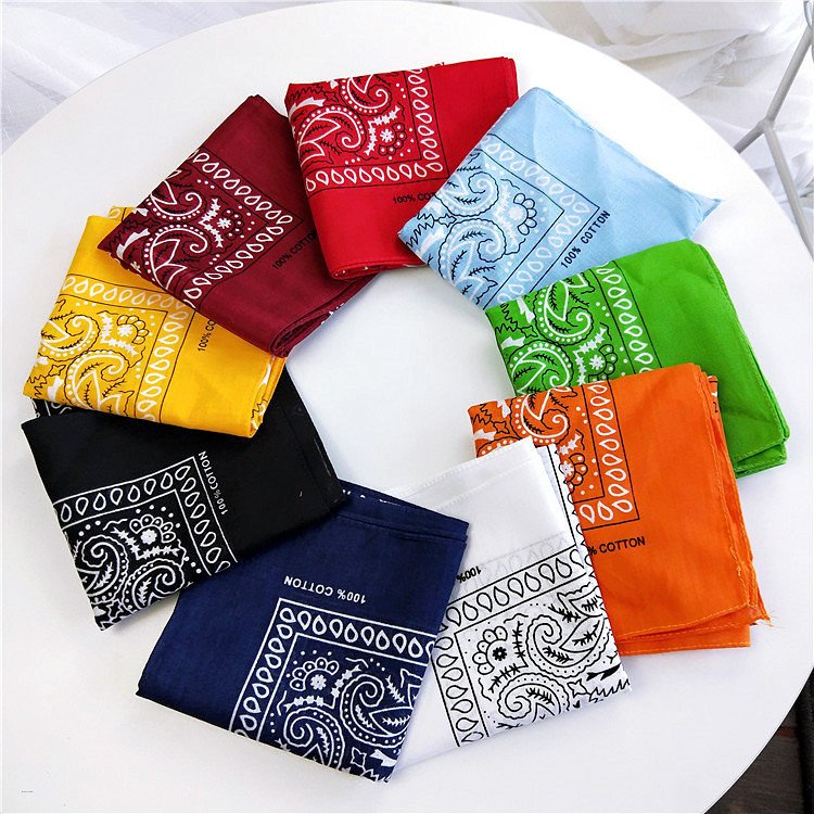 Cotton Bandanas Square Hairscarf