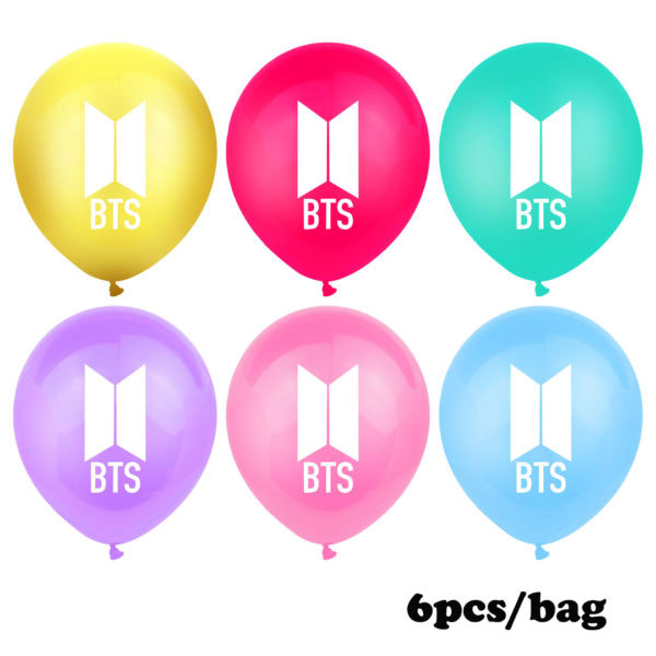6Pcs/Set BTS Latex Balloons
