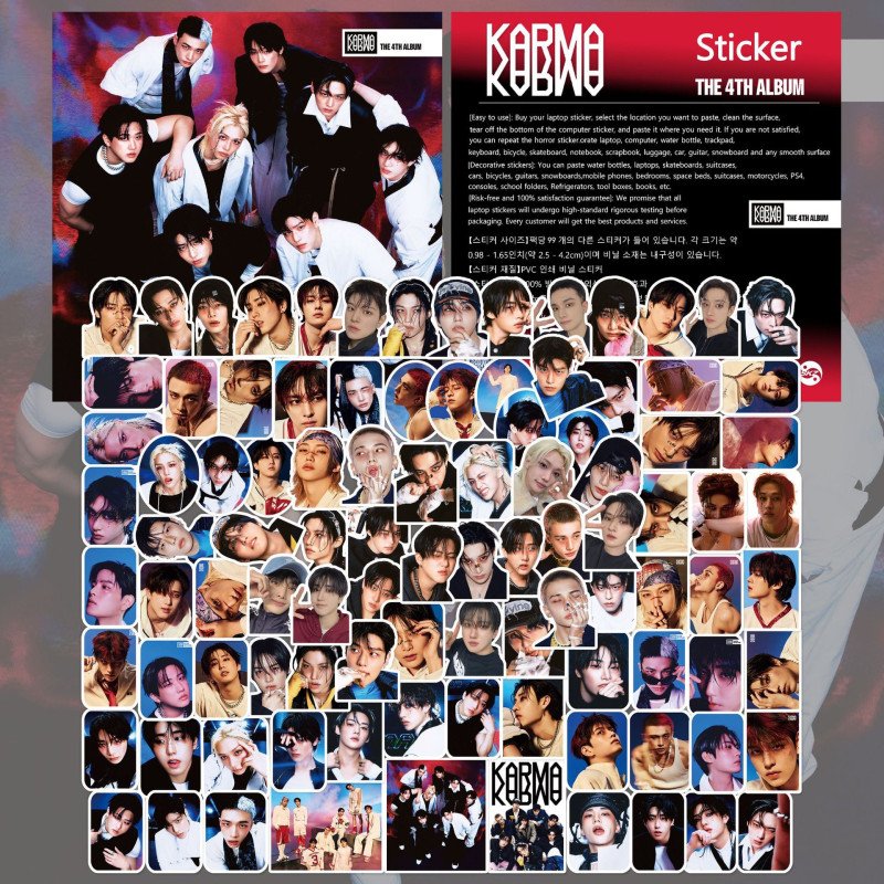 STRAYKIDS-KARMA 100Pcs/Pack Peripherals Stickers