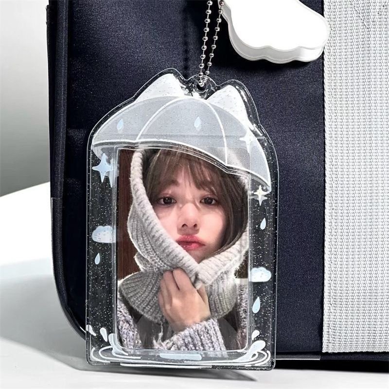 PVC Transparent Jelly Umbrella Photocard Holder