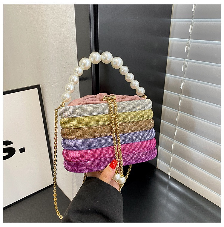 Bling Rhinestone Multicolored Elegant Handbag