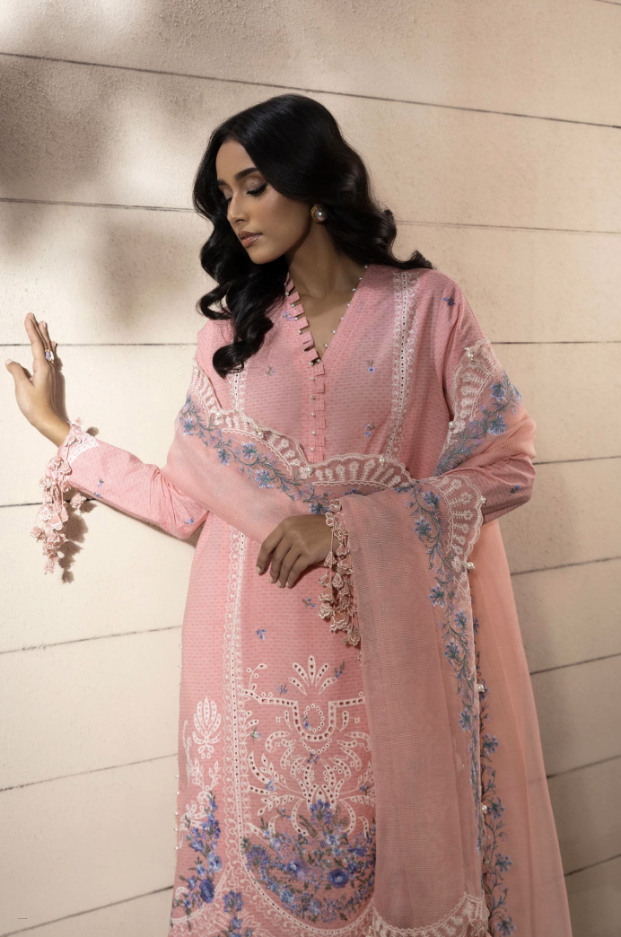Unstitched 3 Piece Lawn Suit By Sana Safinaz