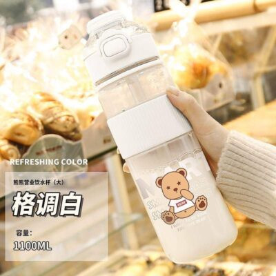 1100ml Super Large Capacity Bear Design Sports Outdoor Water Bottle