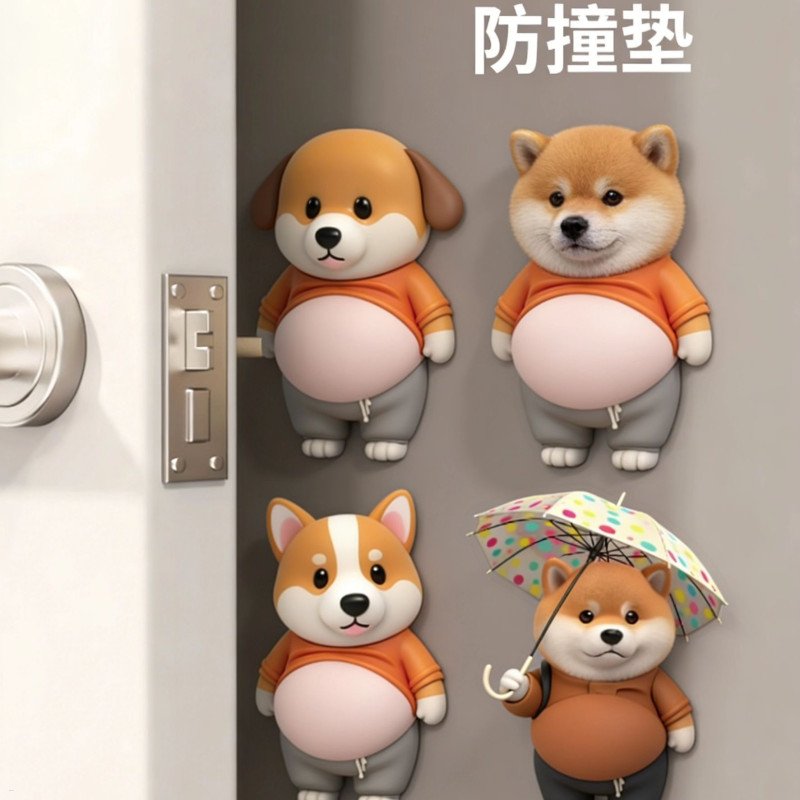 Cute 3D Squeezable Soft Belly Puppy Stickers