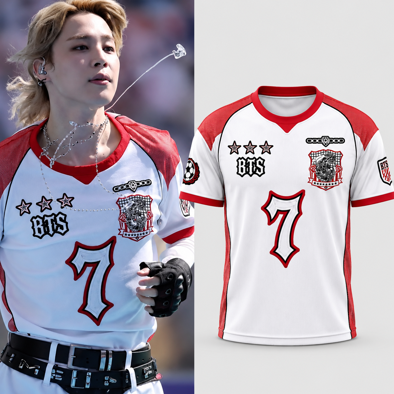 BTS Jimin 2026 FIFA World Cup Final Halftime Show Football Jersey Shirt